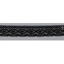 9317-004 PUNTILLA BOLILLO ENEBRO 25 MM. ALGODON 100% NEGRO Venta en piezas de 25.00 M
