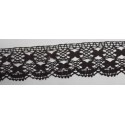 9320-004 PUNTILLA BOLILLO CLAVO 35 MM. ALGODON 100% NEGRO Venta en piezas de 25.00 M