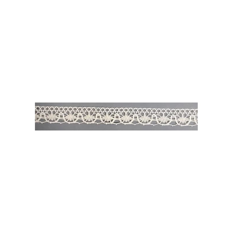 9322-000 PUNTILLA BOLILLO CASIA 15 MM. ALGODON 100% BLANCO Venta en piezas de 25.00 M