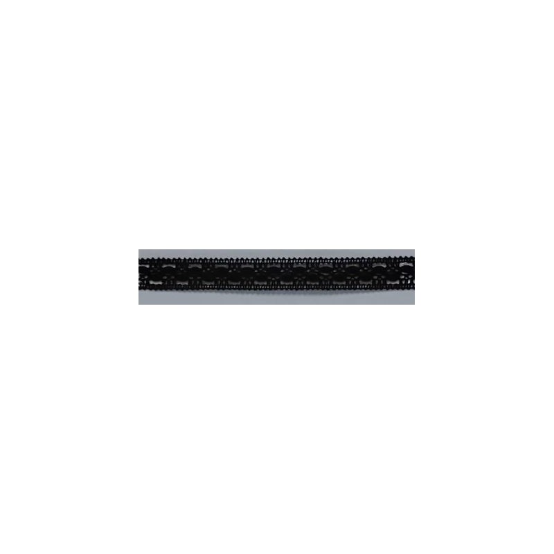 9323-004 ENTREDOS BOLILLO ENELDO 15 MM. ALGODON 100% NEGRO Venta en piezas de 25.00 M