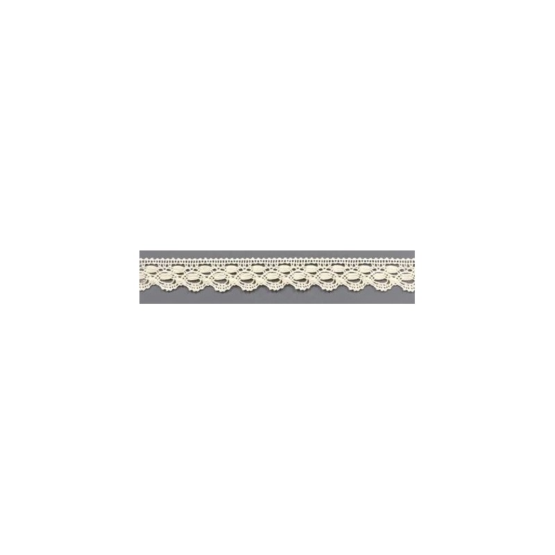 9324-101 PUNTILLA BOLILLO ENELDO 15 MM. ALGODON 100% NATURAL Venta en piezas de 25.00 M