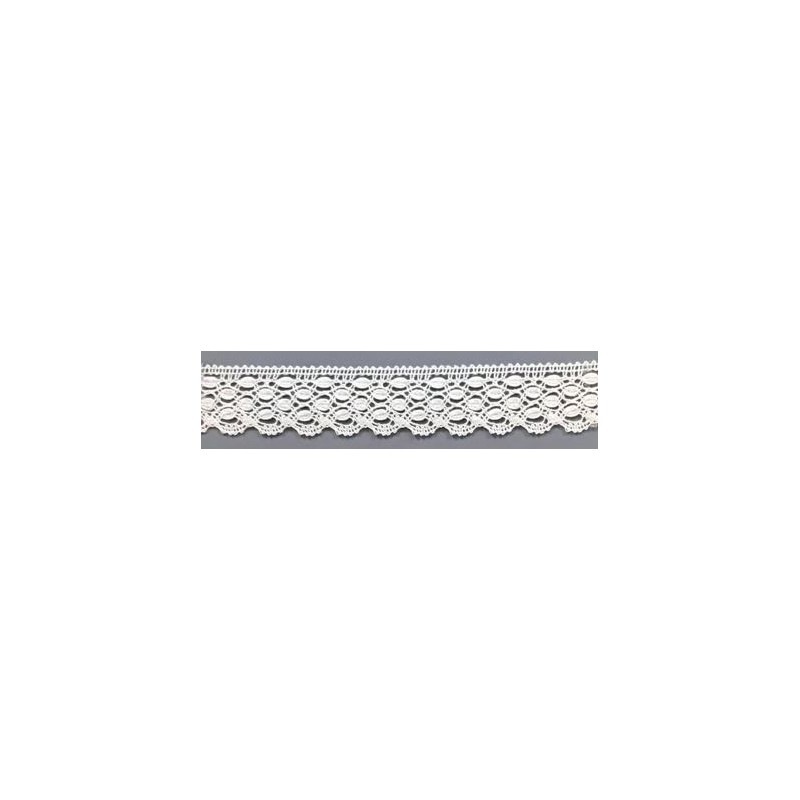 9325-000 PUNTILLA BOLILLO ENELDO 25 MM. ALGODON 100% BLANCO Venta en piezas de 25.00 M
