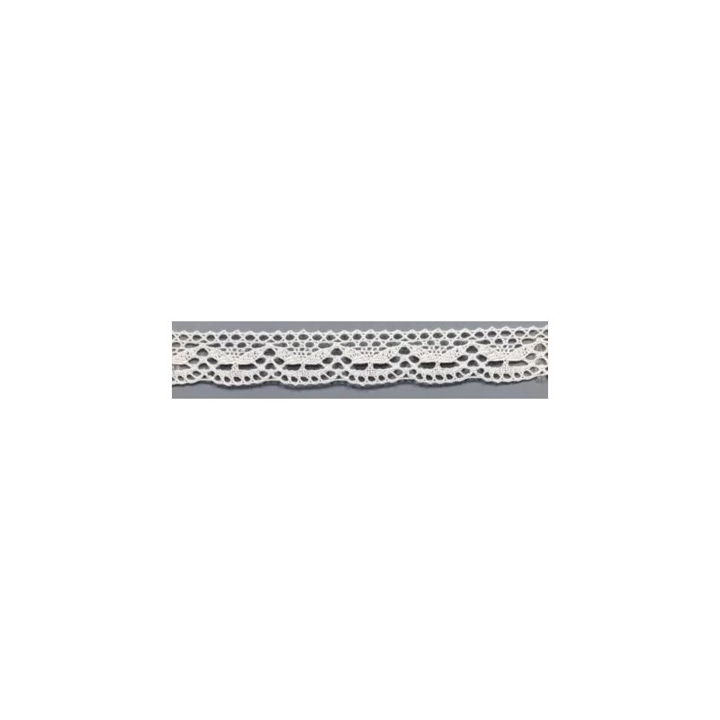 9328-000 PUNTILLA BOLILLO DAIKON 20 MM. ALGODON 100% BLANCO Venta en piezas de 25.00 M