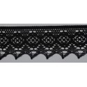 9335-004 PUNTILLA BOLILLO AJENUZ 55 MM. ALGODON 100% NEGRO Venta en piezas de 25.00 M