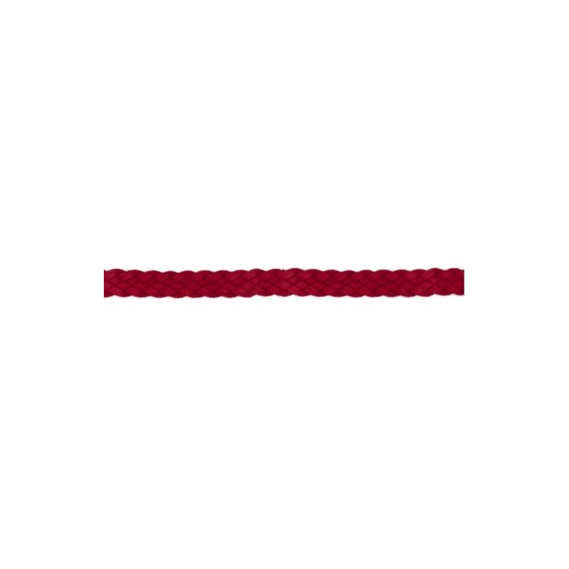 938003-0009 TRENZA FANTASIA CANISTEL 14 MM. ACRILICO 100% ROJO Venta en piezas de 13.70 M