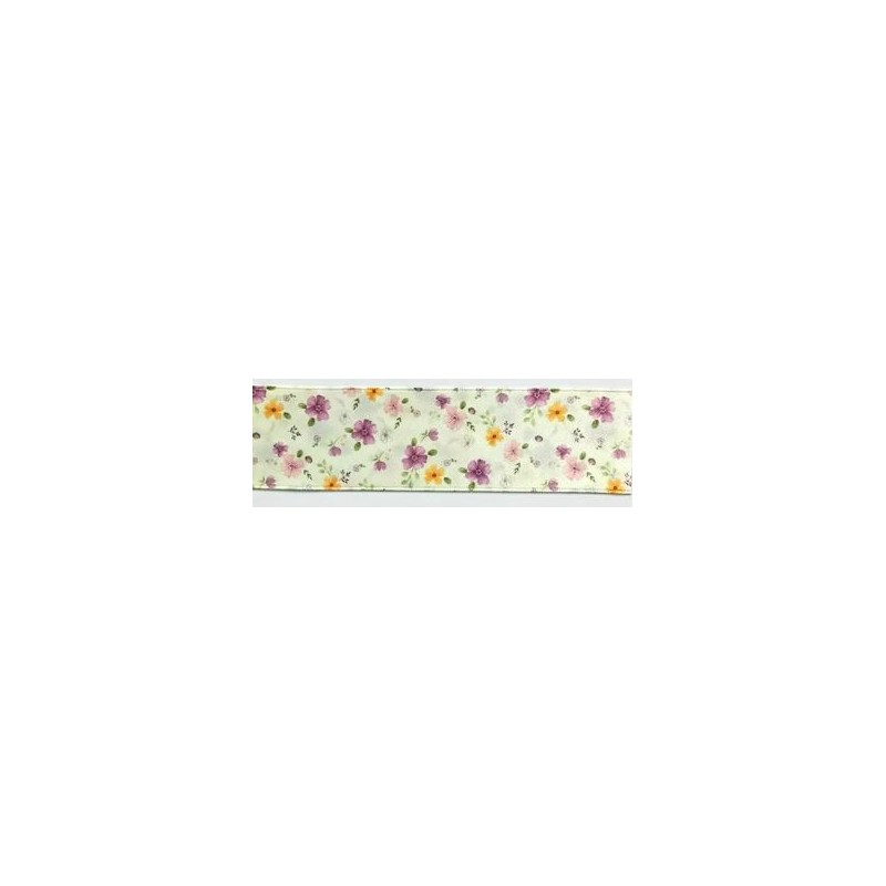 941317-40-4 CINTA ESTAMPADA DOBLE CARA KAILE 40 MM. POLIESTER 100% MARFIL Venta en piezas de 22.80 M
