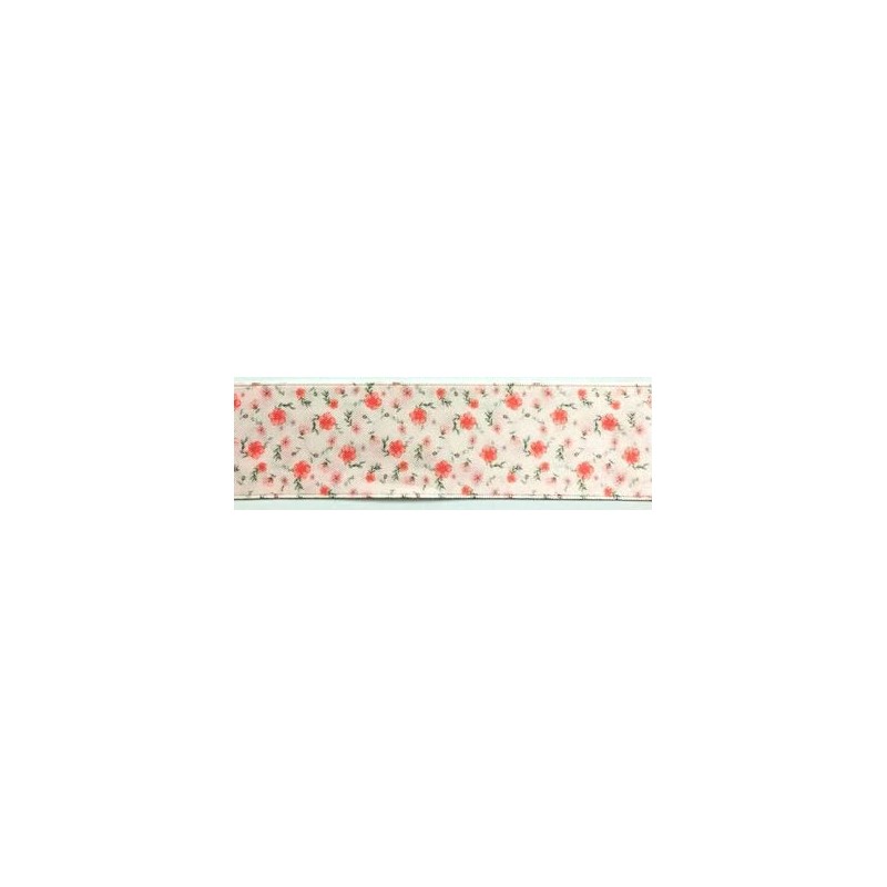 941317-40-6 CINTA ESTAMPADA DOBLE CARA KAILE 40 MM. POLIESTER 100% SALMON Venta en piezas de 22.80 M