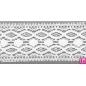 9480-0 ENTREDOS BOLILLO OSMARY 70 MM. ALGODON 100% BLANCO Venta en piezas de 25.00 M