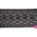 9480-4 ENTREDOS BOLILLO OSMARY 70 MM. ALGODON 100% NEGRO Venta en piezas de 25.00 M