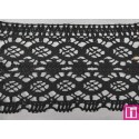 9482-4 PUNTILLA BOLILLO OSMARY 85 MM. ALGODON 100% NEGRO Venta en piezas de 25.00 M