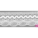9484-0 PUNTILLA BOLILLO NADIR 55 MM. ALGODON 100% BLANCO Venta en piezas de 25.00 M