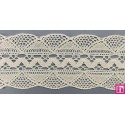 9485-102 GALON BOLILLO NADIR 60 MM. ALGODON 100% MARFIL Venta en piezas de 25.00 M