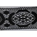 9490-004 ENTREDOS BOLILLO AJEDREA 85 MM. ALGODON 100% NEGRO Venta en piezas de 25.00 M