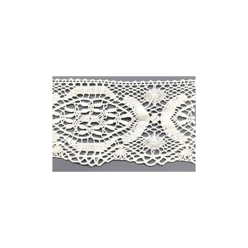 9491-000 PUNTILLA BOLILLO AJEDREA 90 MM. ALGODON 100% BLANCO Venta en piezas de 25.00 M