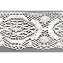 9491-000 PUNTILLA BOLILLO AJEDREA 90 MM. ALGODON 100% BLANCO Venta en piezas de 25.00 M