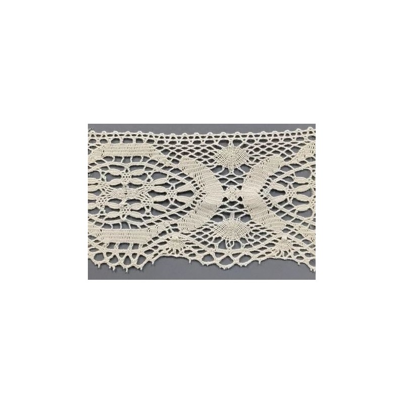 9491-102 PUNTILLA BOLILLO AJEDREA 90 MM. ALGODON 100% MARFIL Venta en piezas de 25.00 M