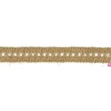 9547 GALON YUTE LEIRE 20 MM ALGODON 100% YUTE 95%-ACRILICO 5% CRUDO Venta en piezas de 25.00 M