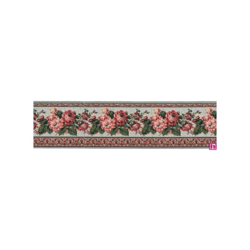 9587-48-1 TAPACOSTURAS JACQUARD VINTAGE 48 MM. POLIESTER - ROSA Venta en piezas de 15.00 M