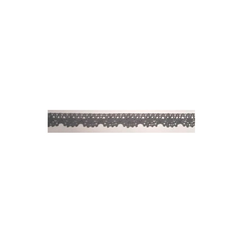 9614-029 PUNTILLA BOLILLO VENUS 15 MM. POLIESTER 100% GRIS Venta en piezas de 25.00 M