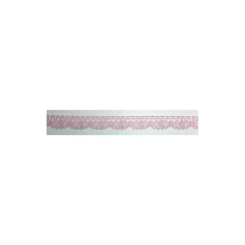 9614-036 PUNTILLA BOLILLO VENUS 15 MM. POLIESTER 100% ROSA Venta en piezas de 25.00 M