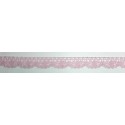 9614-036 PUNTILLA BOLILLO VENUS 15 MM. POLIESTER 100% ROSA Venta en piezas de 25.00 M