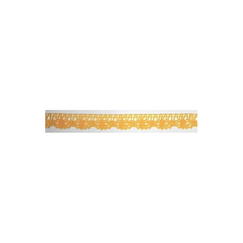 9614-502 PUNTILLA BOLILLO VENUS 15 MM. POLIESTER 100% VAINILLA Venta en piezas de 25.00 M