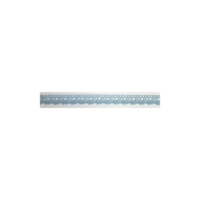 9616-071 PUNTILLA BOLILLO NYX 12 MM. POLIESTER 100% CELESTE Venta en piezas de 25.00 M