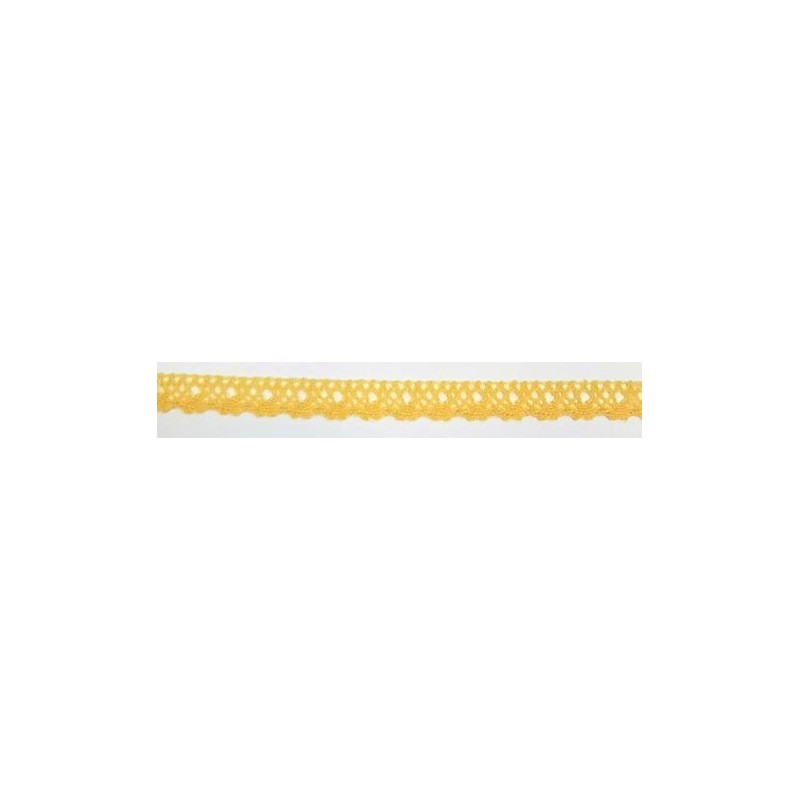 9616-502 PUNTILLA BOLILLO NYX 12 MM. POLIESTER 100% VAINILLA Venta en piezas de 25.00 M