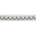 9623-42 PUNTILLA BOLILLO ACHIOTE 15 MM. POLIESTER 100% MARFIL/GRANATE Venta en piezas de 25.00 M