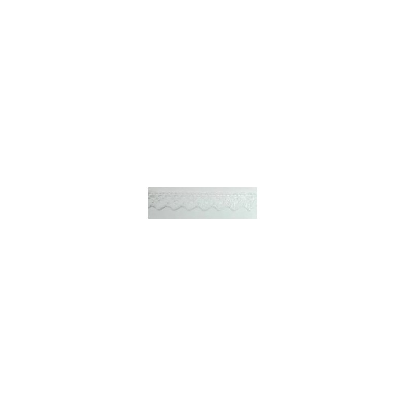 9625-000 PUNTILLA BOLILLO XAMIRA 15 MM. POLIESTER 100% BLANCO Venta en piezas de 25.00 M