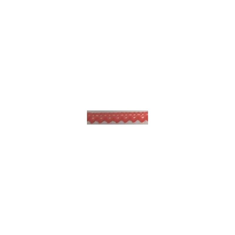 9625-019 PUNTILLA BOLILLO XAMIRA 15 MM. POLIESTER 100% CORAL Venta en piezas de 25.00 M