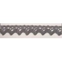 9625-029 PUNTILLA BOLILLO XAMIRA 15 MM. POLIESTER 100% GRIS Venta en piezas de 25.00 M