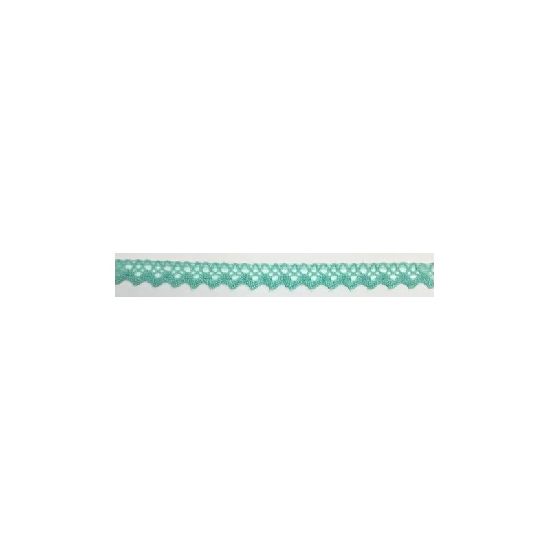 9625-031 PUNTILLA BOLILLO XAMIRA 15 MM. POLIESTER 100% MENTA Venta en piezas de 25.00 M