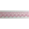 9625-036 PUNTILLA BOLILLO XAMIRA 15 MM. POLIESTER 100% ROSA Venta en piezas de 25.00 M