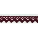 9625-049 PUNTILLA BOLILLO XAMIRA 15 MM. POLIESTER 100% GRANATE Venta en piezas de 25.00 M