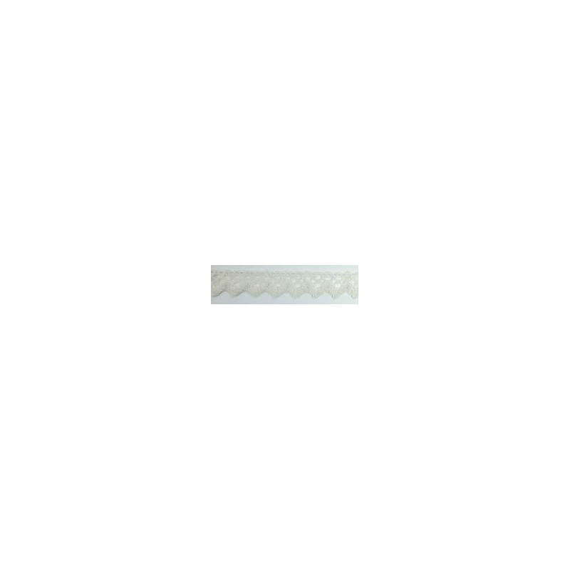 9625-102 PUNTILLA BOLILLO XAMIRA 15 MM. POLIESTER 100% MARFIL Venta en piezas de 25.00 M