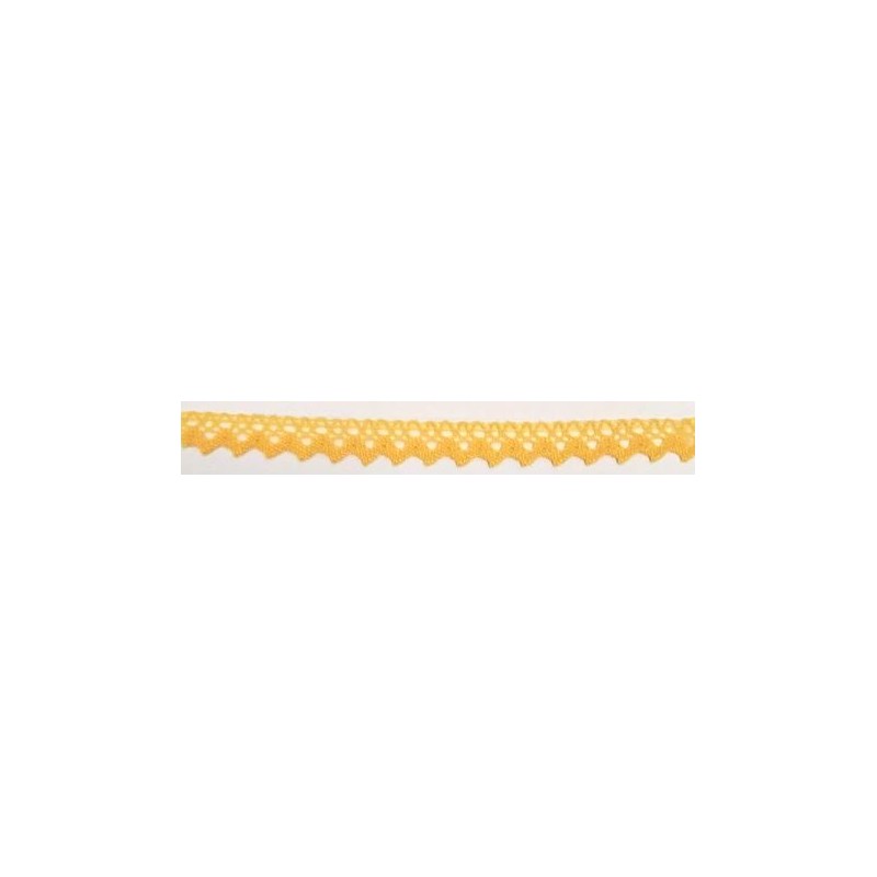 9625-502 PUNTILLA BOLILLO XAMIRA 15 MM. POLIESTER 100% VAINILLA Venta en piezas de 25.00 M
