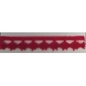 9626-005 PUNTILLA BOLILLO PAULINA 15 MM. POLIESTER 100% ROJO Venta en piezas de 25.00 M