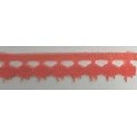 9626-019 PUNTILLA BOLILLO PAULINA 15 MM. POLIESTER 100% CORAL Venta en piezas de 25.00 M