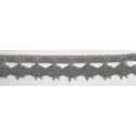 9626-029 PUNTILLA BOLILLO PAULINA 15 MM. POLIESTER 100% GRIS Venta en piezas de 25.00 M