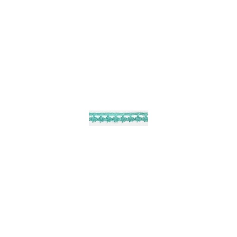 9626-031 PUNTILLA BOLILLO PAULINA 15 MM. POLIESTER 100% MENTA Venta en piezas de 25.00 M