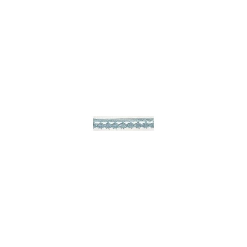 9626-071 PUNTILLA BOLILLO PAULINA 15 MM. POLIESTER 100% CELESTE Venta en piezas de 25.00 M