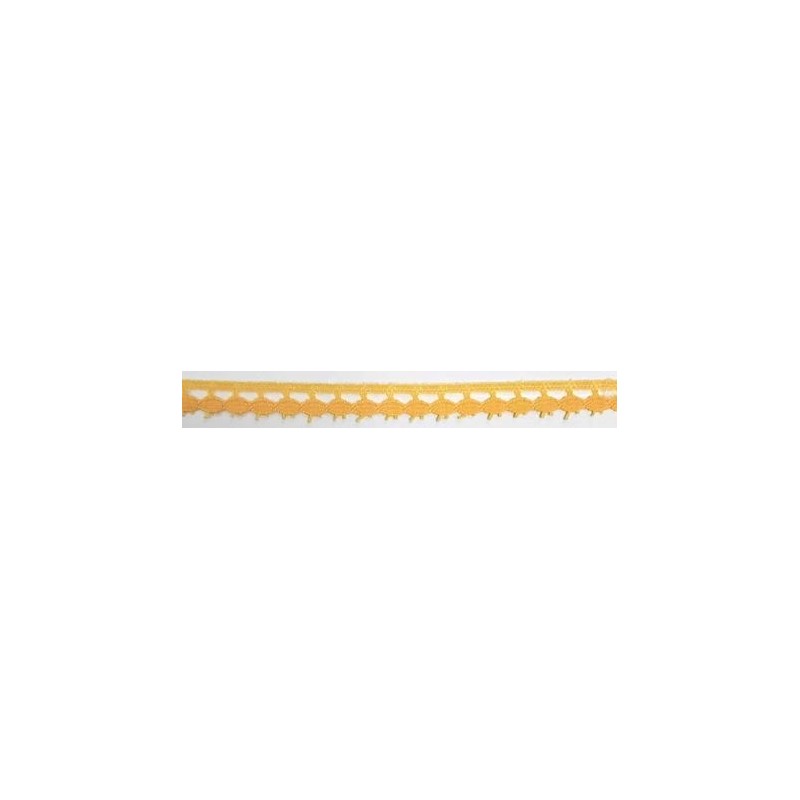 9626-502 PUNTILLA BOLILLO PAULINA 15 MM. POLIESTER 100% VAINILLA Venta en piezas de 25.00 M