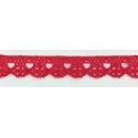 9627-005 PUNTILLA BOLILLO CASSIA 10 MM. POLIESTER 100% ROJO Venta en piezas de 25.00 M