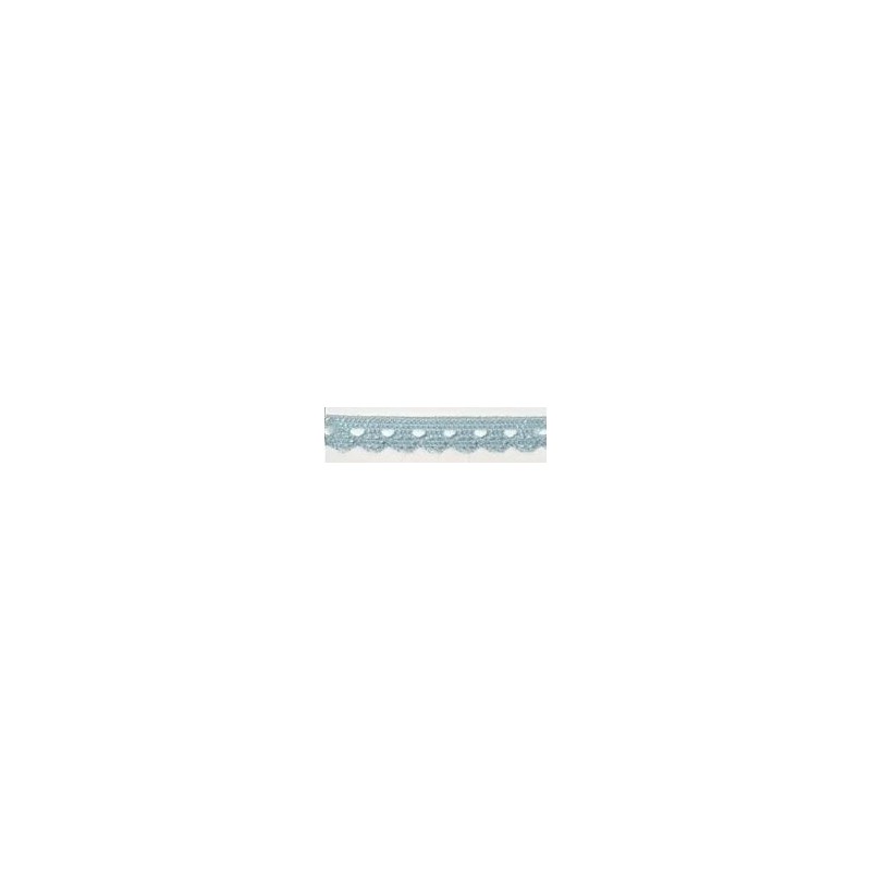 9627-071 PUNTILLA BOLILLO CASSIA 10 MM. POLIESTER 100% CELESTE Venta en piezas de 25.00 M