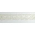 9627-102 PUNTILLA BOLILLO CASSIA 10 MM. POLIESTER 100% MARFIL Venta en piezas de 25.00 M