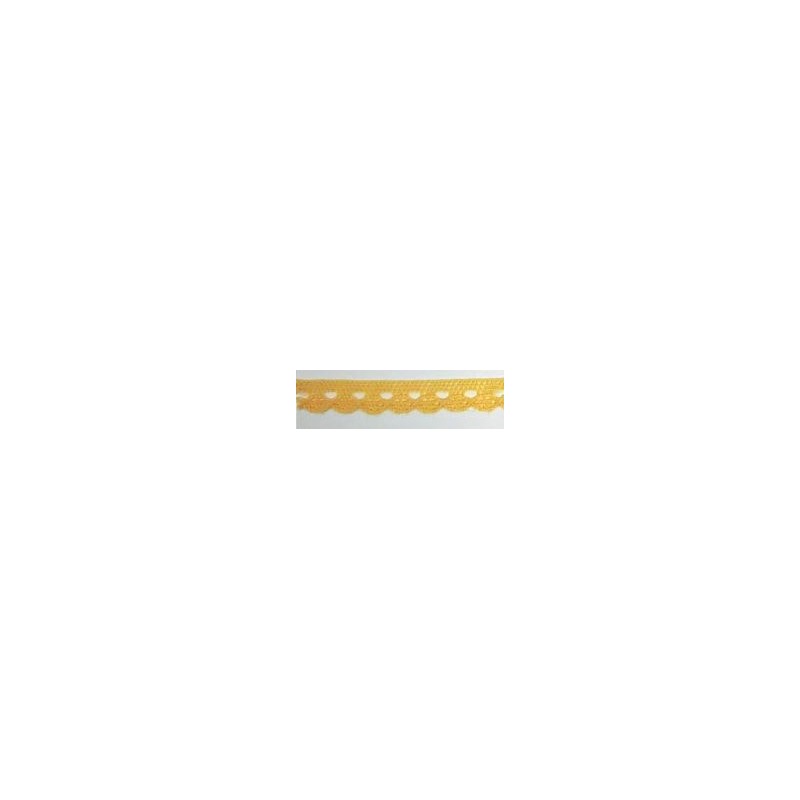 9627-502 PUNTILLA BOLILLO CASSIA 10 MM. POLIESTER 100% VAINILLA Venta en piezas de 25.00 M