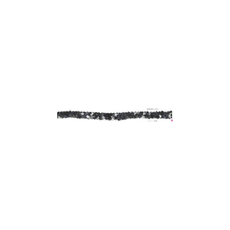 9648-92 GALON FANTASIA MENELIK 10 MM. POLIESTER RECICLADO 97%-POLIESTER 3% NEGRO Venta en piezas de 12.50 M