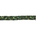 9649-174 GALON FANTASIA MENELIK 20 MM. POLIESTER RECICLADO 97%-POLIESTER 3% VERDE Venta en piezas de 12.50 M