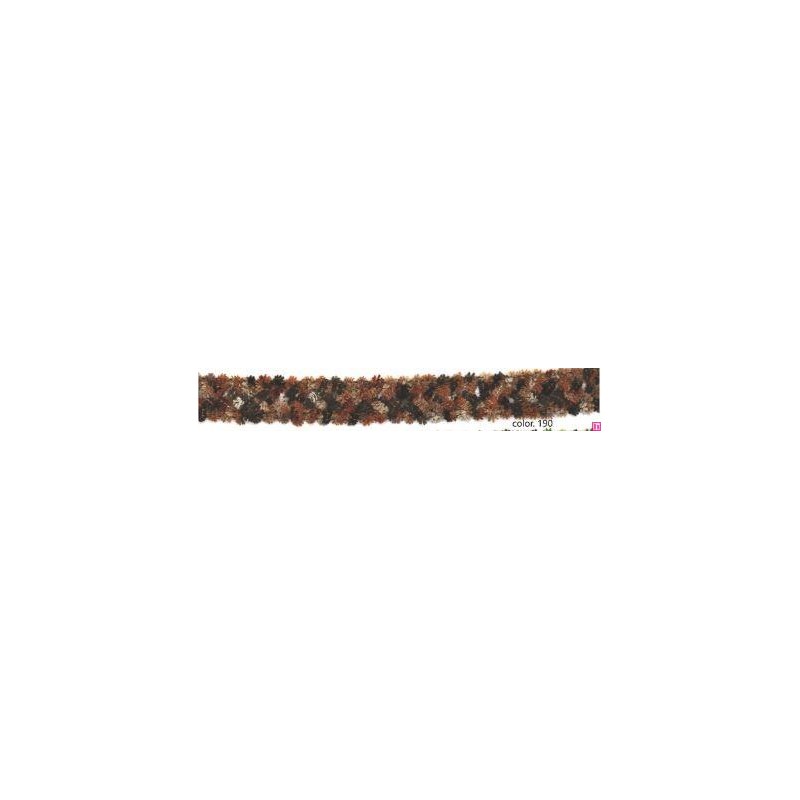 9649-190 GALON FANTASIA MENELIK 20 MM. POLIESTER RECICLADO 97%-POLIESTER 3% MARRON Venta en piezas de 12.50 M